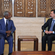 FILE PHOTO - Syria's President Bashar al-Assad (R) meets U.N. Syria peace envoy Kofi Annan in Damascus July 9, 2012, in this handout photograph released by Syria's national news agency SANA. REUTERS/SANA/File Photo THIS IMAGE HAS BEEN SUPPLIED BY A THIRD PARTY. IT IS DISTRIBUTED, EXACTLY AS RECEIVED BY REUTERS, AS A SERVICE TO CLIENTS - RC149F61E260